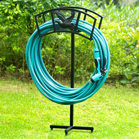 metal brackets for hanging up water hose outside|garden hose hangers for sale.